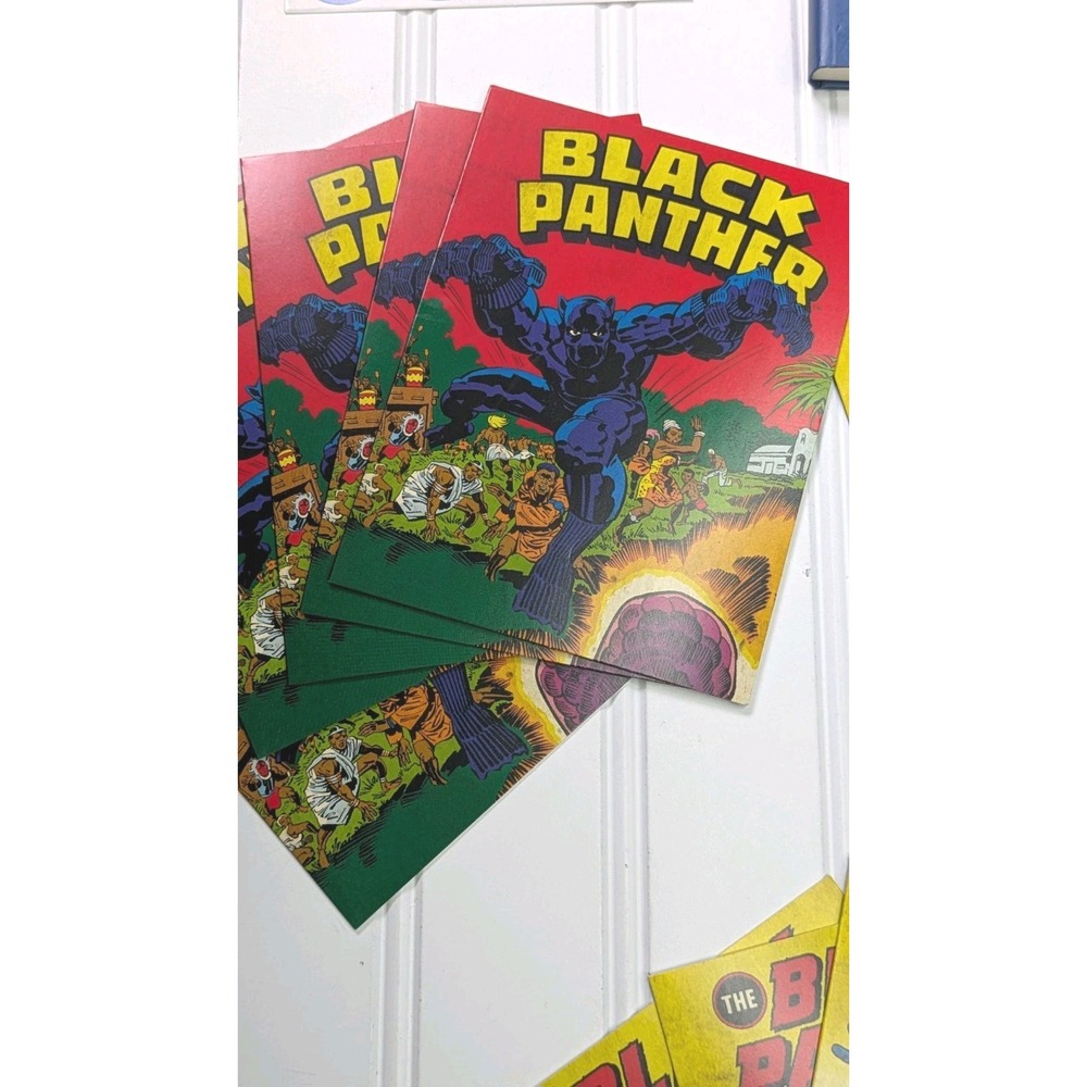 Marvel Comics The Black Panther Deluxe Note Card Set Book Box Stickers New 2018 - Picture 8 of 16